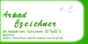arpad czeichner business card